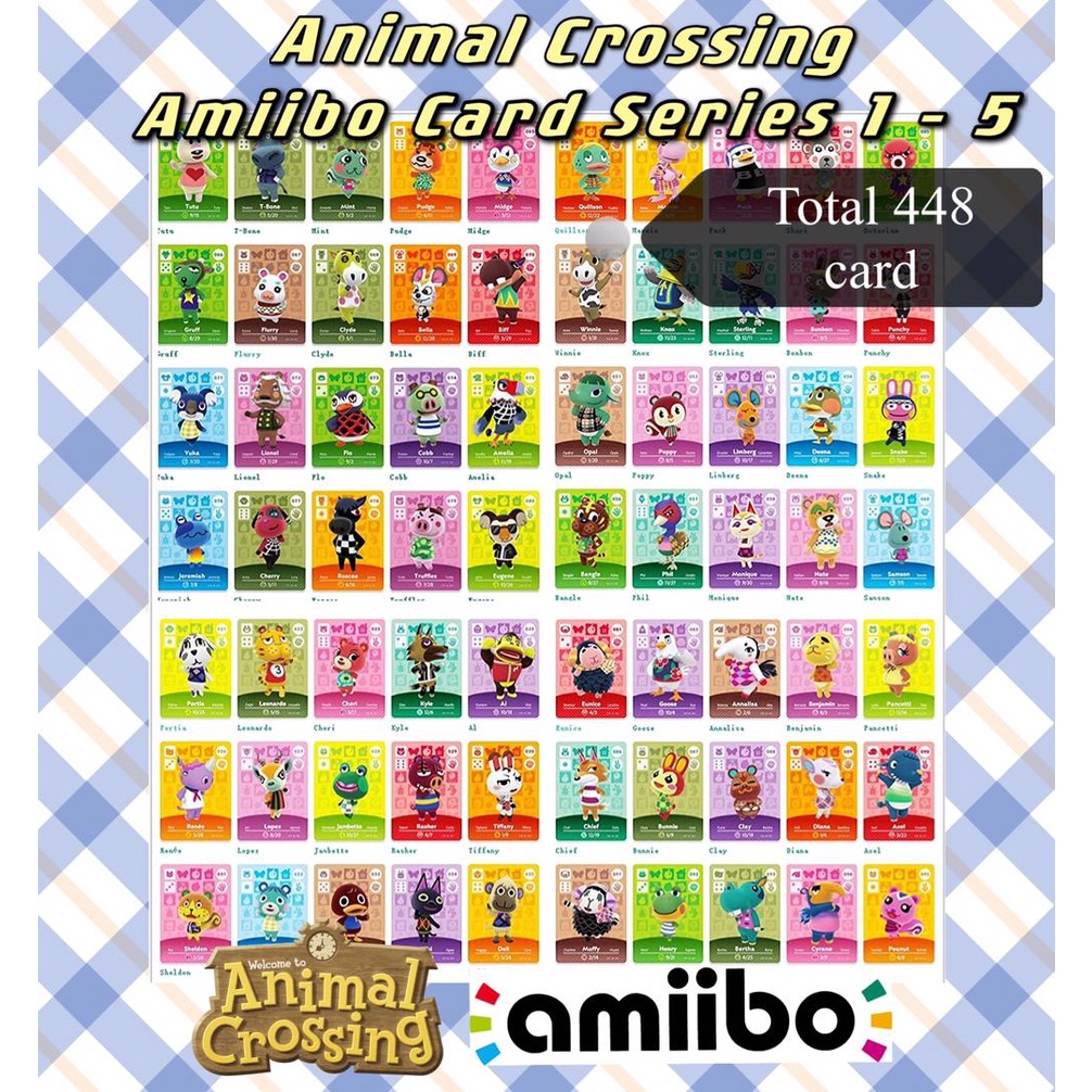 PREORDER! Animal Crossing Nintendo Switch Amiibo cards - Complete Set  (Series 1-5 & Amiibo Figures card) | Shopee Malaysia
