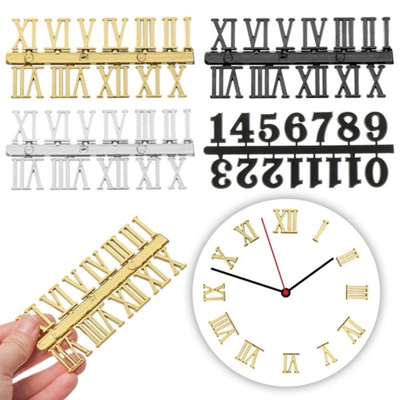 [24Hs Delivery] DIY 3D Customizable DIY Repair Parts Gadget Kit Home Decor/ Wall Clock/ Arabic Numerals Roman Numerals Digital Clocks