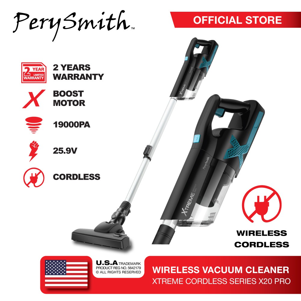 PerySmith Cordless Vacuum Cleaner Xtreme Series X20 PRO Shopee Malaysia