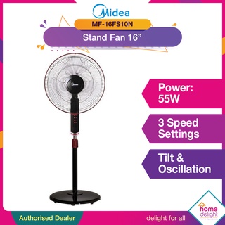 Midea Stand Fan 16 Mf 16fs10n Shopee Malaysia