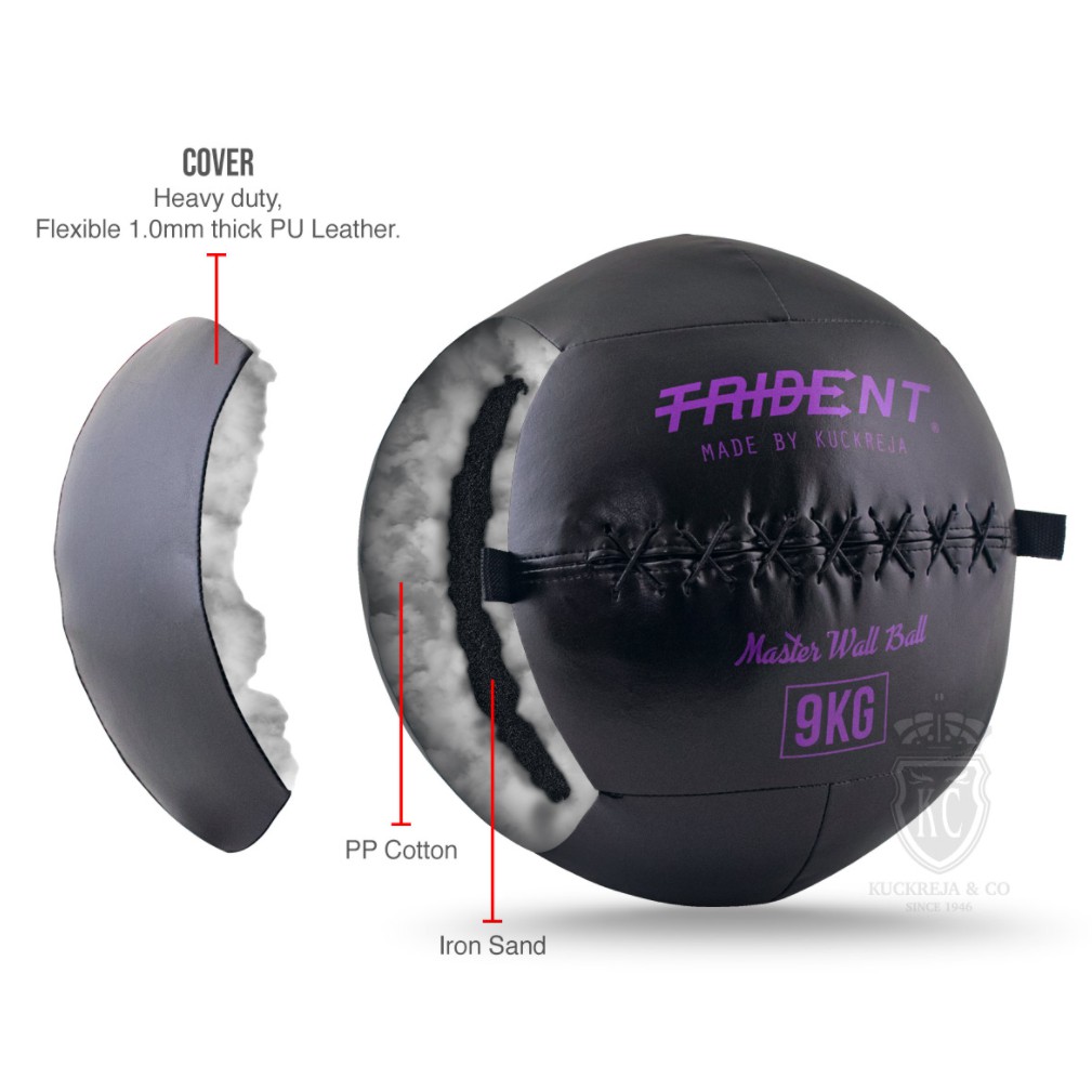 WALL BALLS TRIDENT MASTER PREMIUM WALL BALL AGILITY EQUIPMENT TRIDENT MASTER FUNCTIONAL FITNESS