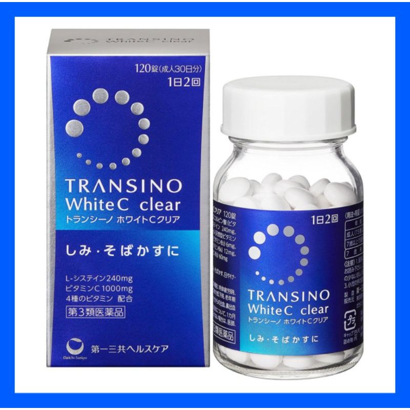 Ready Stock Transino White C Clear 祛斑美白丸1tablets Shopee Malaysia