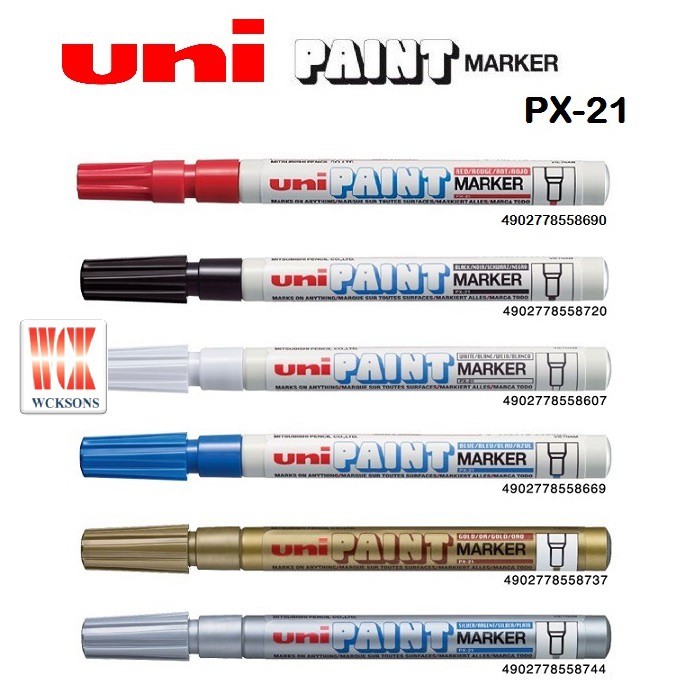 UNI PAINT MARKER PX-21 ( AVAILABLE IN 6 COLOURS | Shopee Malaysia