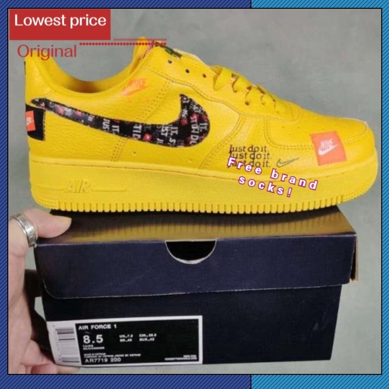 nike air force 1 just do it mens yellow