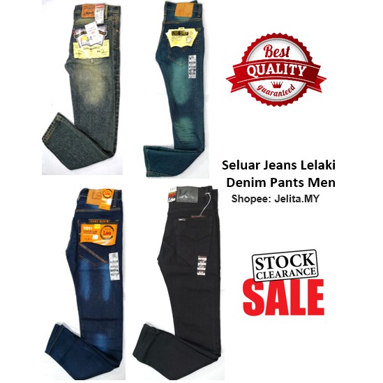 [Stock Clearance] Seluar Panjang Jeans Lelaki Fashion / Denim Jeans ...