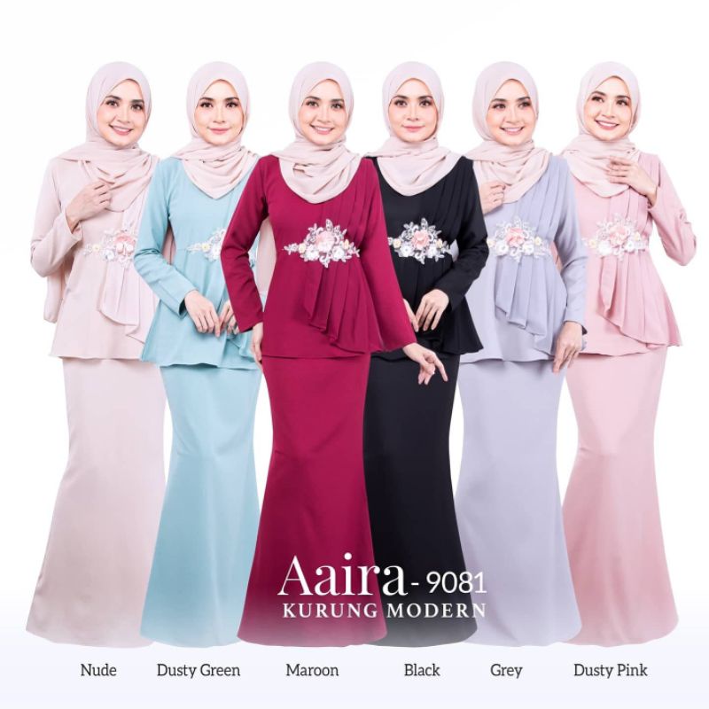 Baju kurung dusty pink