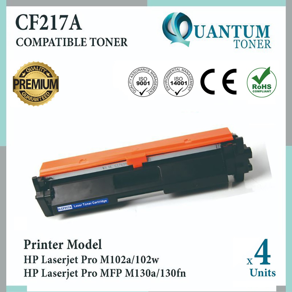 4x Compatible Laser Toner 217A CF217A for HP LaserJet Pro M102 M102a M102w MFP M130a M130fn ...