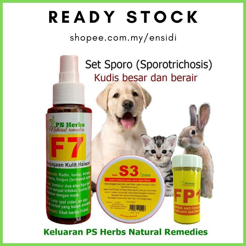 PS HERBS Ubat kucing ( Anti Bakteria, Fungus, Sporo, Kurap 