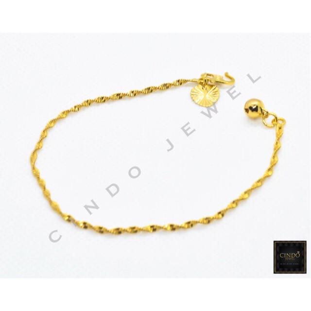 Gelang  Kaki Gila gila emas Korea  Cop 916 Shopee  Malaysia