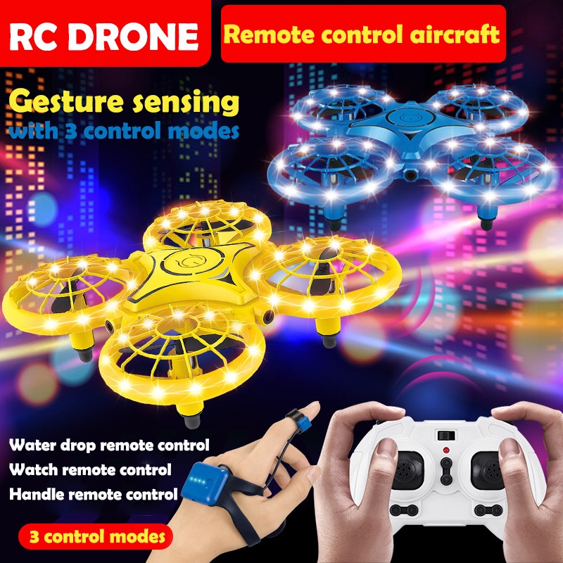 RC Drone with light and Watch Control UFO Gesture Sensor Mini