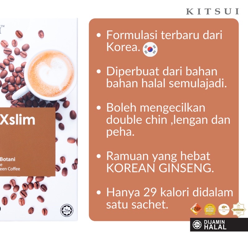 Xslim review coffee kitsui shapez Miamorzafirah