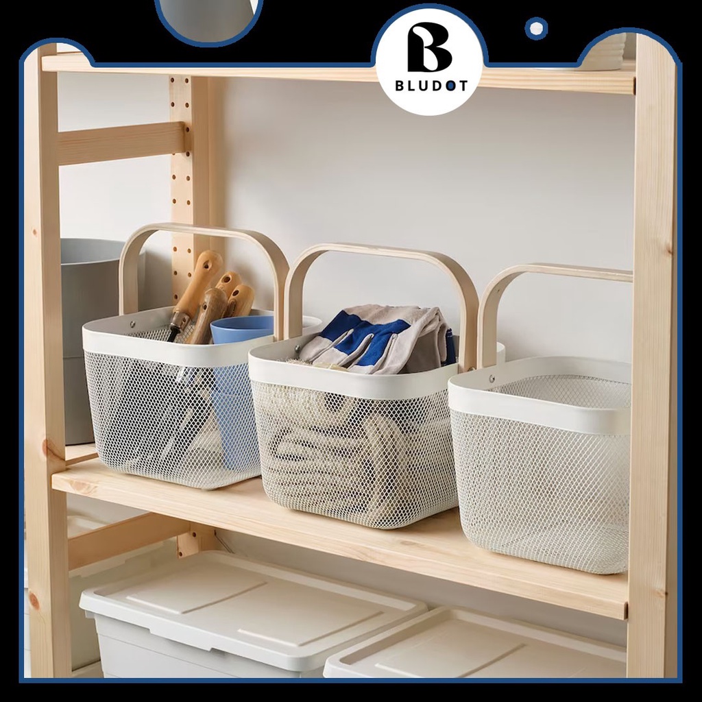 IKEA STORAGE BASKET RISATORP BASKET 25X26X18CM BAKUL IKEA BASKET