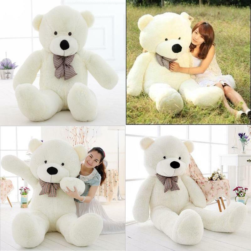 huge white teddy bear