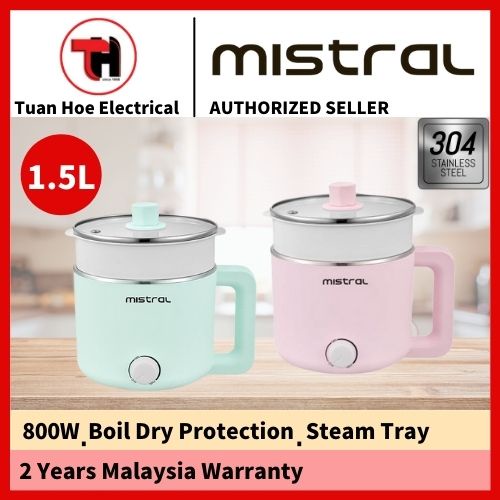 MISTRAL MEC3015 1.5L Electric Cooker With Steam Tray