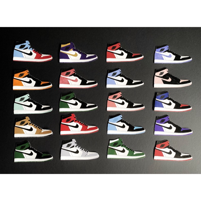 2020 Air Jordan Collection Poster Sticker By Jose Bowers Fine Art