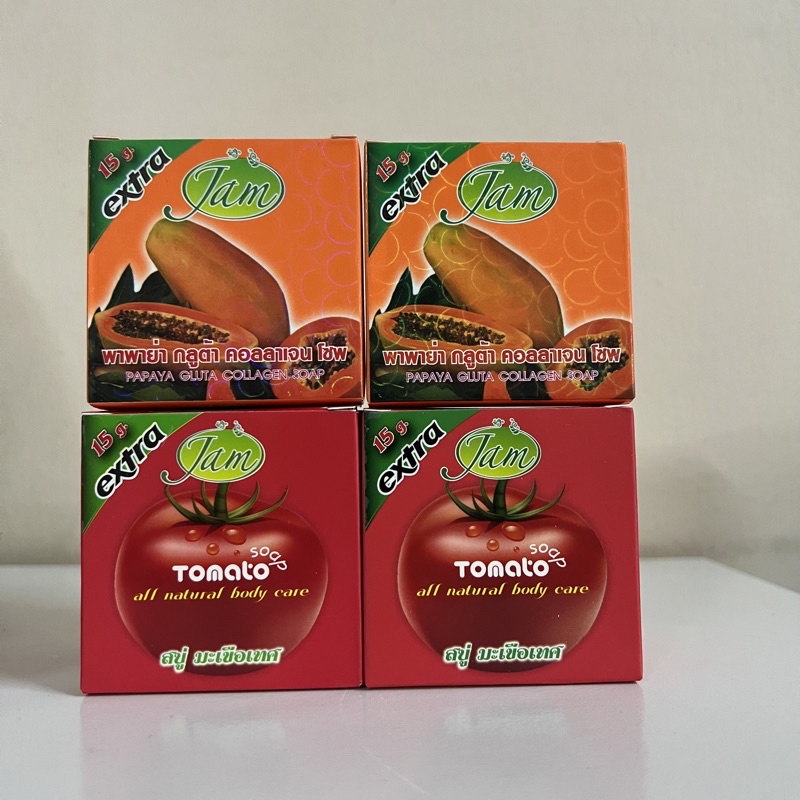 Jam Papaya Tomato Gluta Collegon Soap Sabun Betik Sabun Tomato original