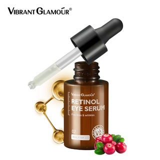 VIBRANT GLAMOUR Retinol Eye Serum Firming Collagen Anti-Aging Eye Cream Treatment Anti Wrinkle Moisturizing Whitening Under Eye KK
