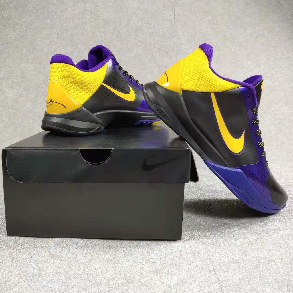 kobe 5 black and yellow