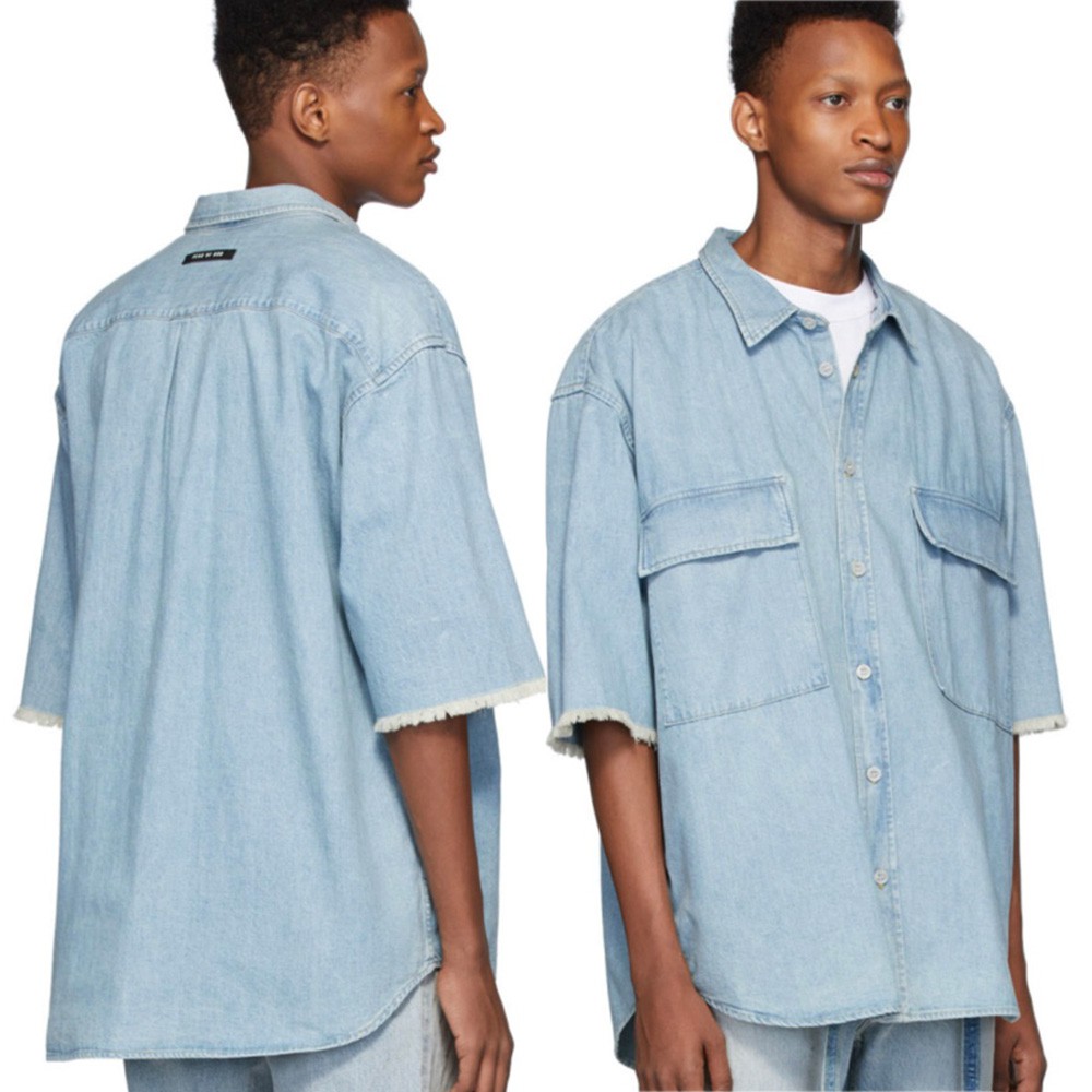 fear of god denim shirt