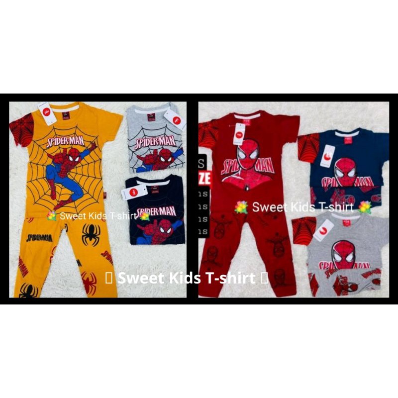 Buy Kids T Shirt Boy Set Baju Kanak Kanak Lelaki Baju Jalan Baju Siang 1 6 Tahun Spider Seetracker Malaysia