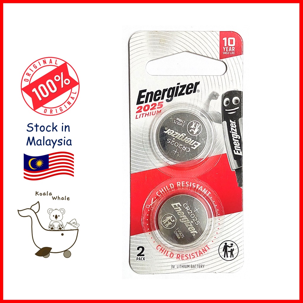 Energizer 2025 CR2025 3V Lithium Battery 2s | Shopee Malaysia