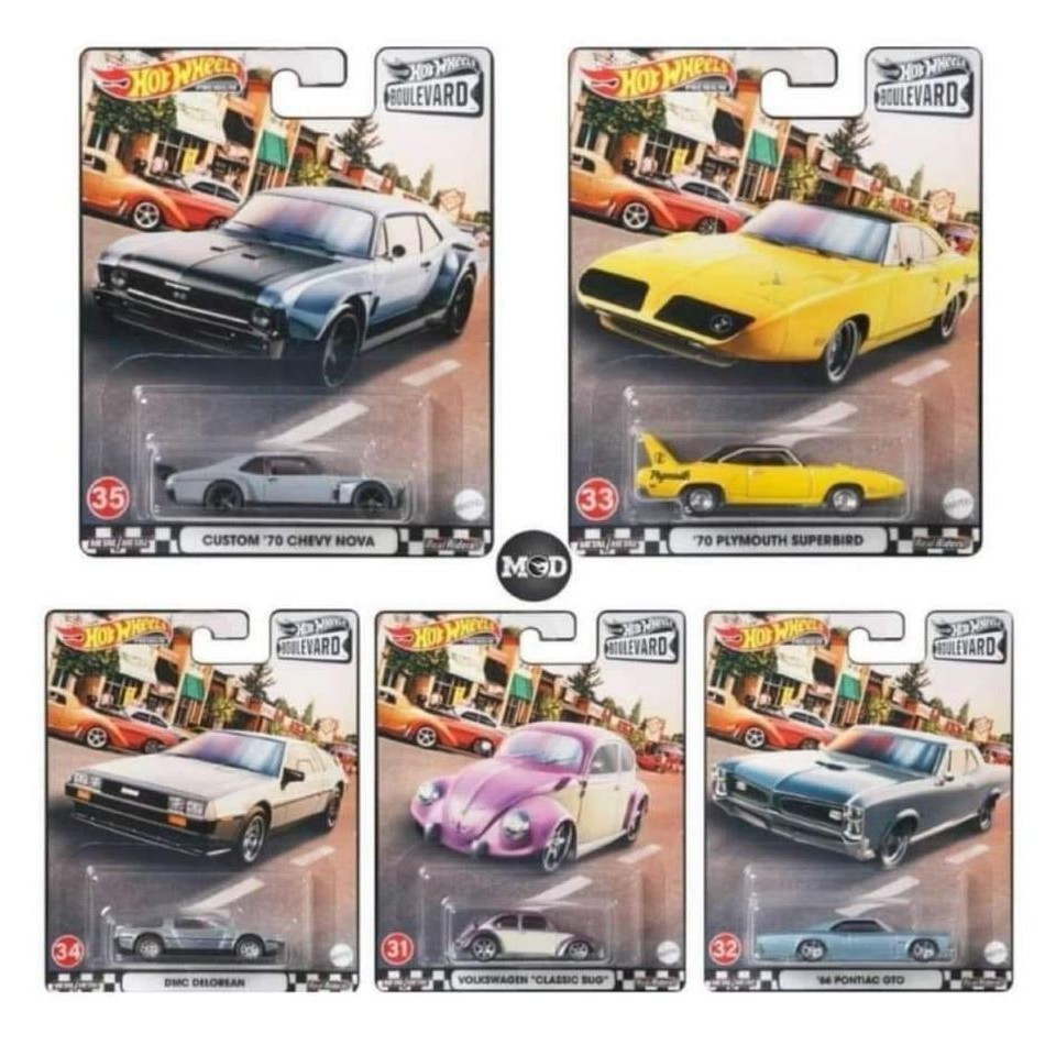 New Hot Wheels Boulevard, on sale set of 5