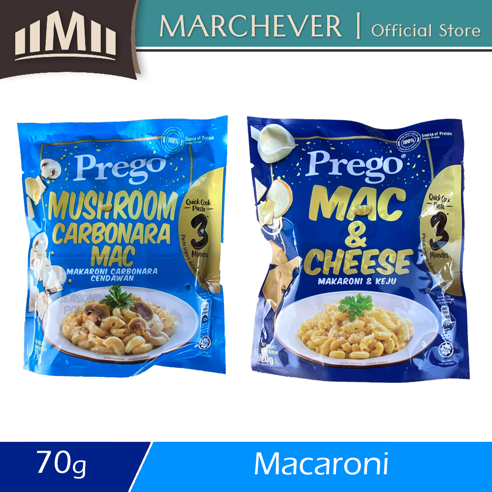 Buy Prego Macaroni Quick Cook Pasta 3 Minutes Mushroom Carbonara Cheese Seetracker Malaysia