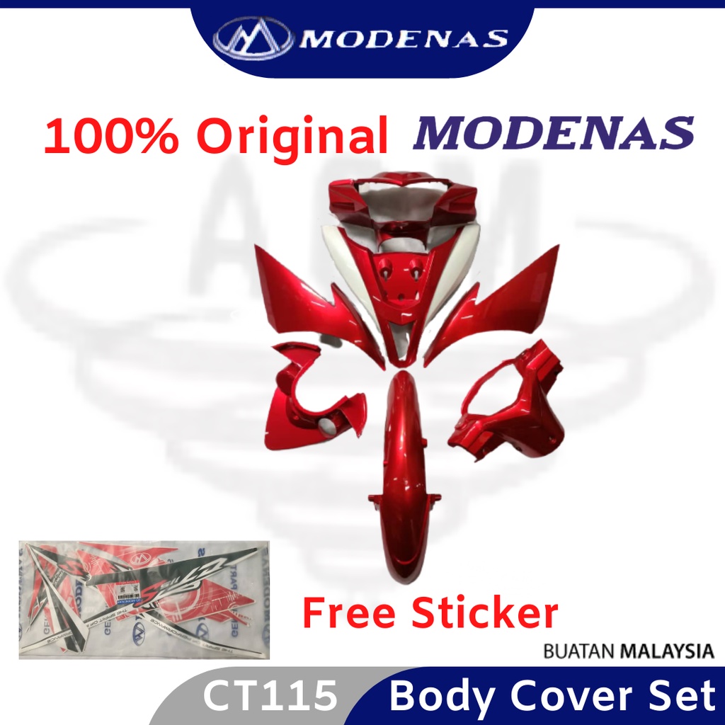 MODENAS CT115 Full Body Cover Set Kit Color Parts Kriss CT 115 S ...