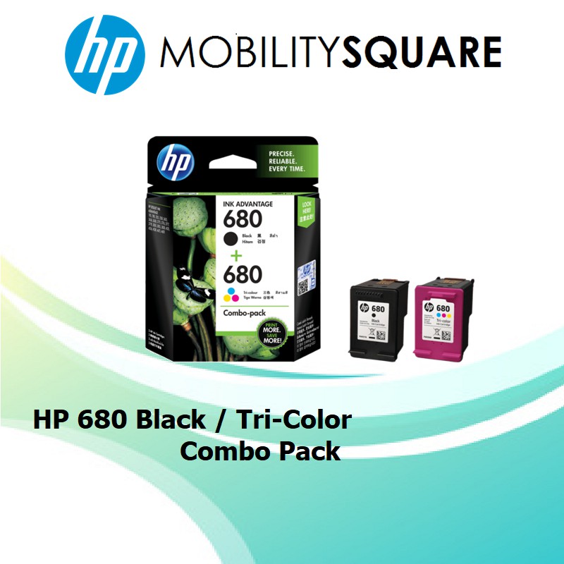 HP 680 Ink Cartridges Black and Color Cartridges ( With BOX