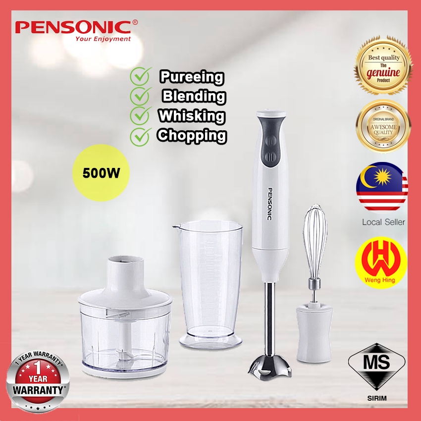 Verpersoonlijking Waakzaamheid Productiviteit Pensonic PB-7511 Hand Blender 550W with 2-Speed Multi Function Blender  Tangan | Shopee Malaysia