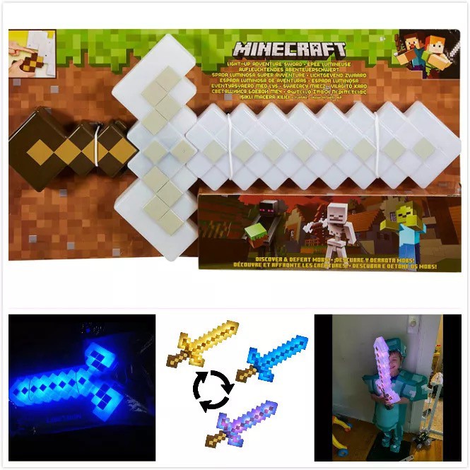 2021 Minecraft toys, vocalized weapons, FLASH sword, adventure sword boys  great gifts | Shopee Malaysia