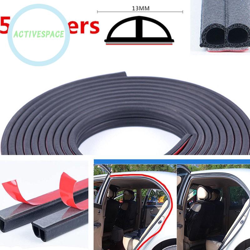 2x 5M B-Shape Type Trim Rubber Strip Universal Car Door Edge Seal ...