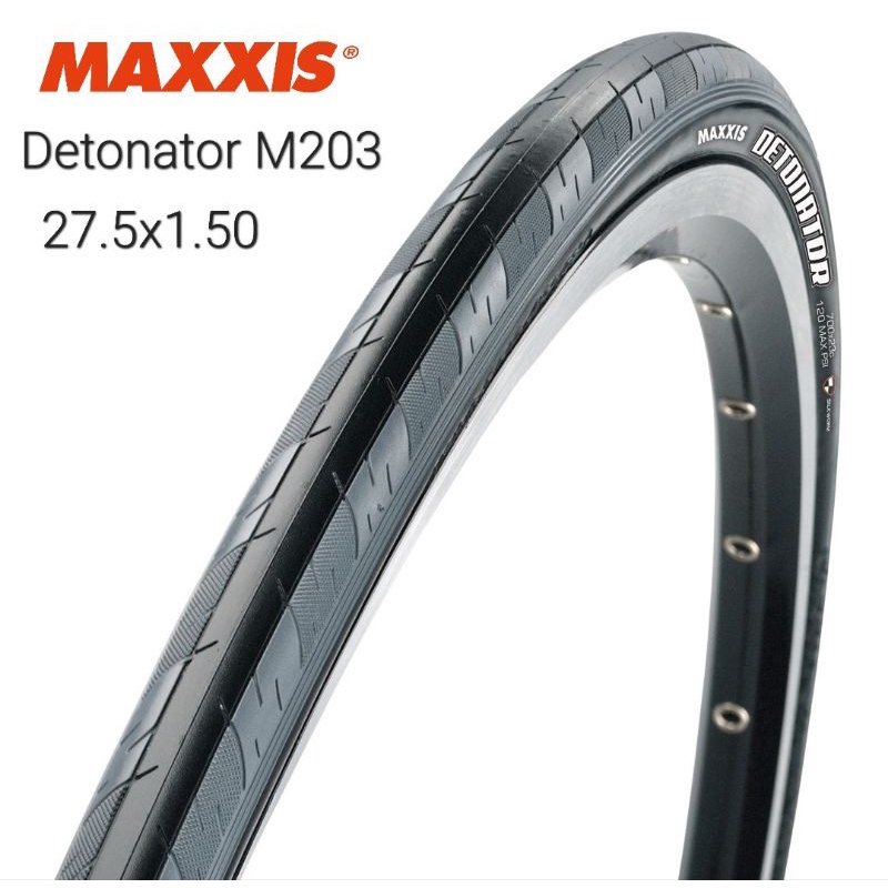 Maxxis M203 Detonator 27.5x1.50 60tpi Bicycle Tyre Mountain Bike/Hybrid