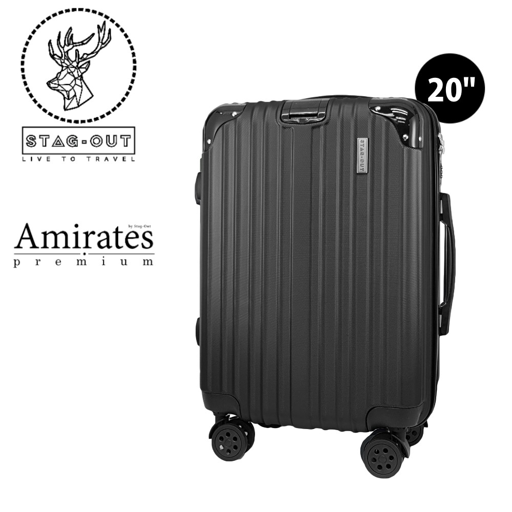 [StagOut] Amirates Premium Glossy 20" ABS Hardcase Luggage Bag Cabin