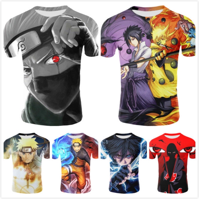 Reliable Have Streetwear Punk Rock Clothes Blue 3d T-shirt Casual Cool Mens Clothing Naruto T Shirt Men Anime Tshirt ... - Image 2