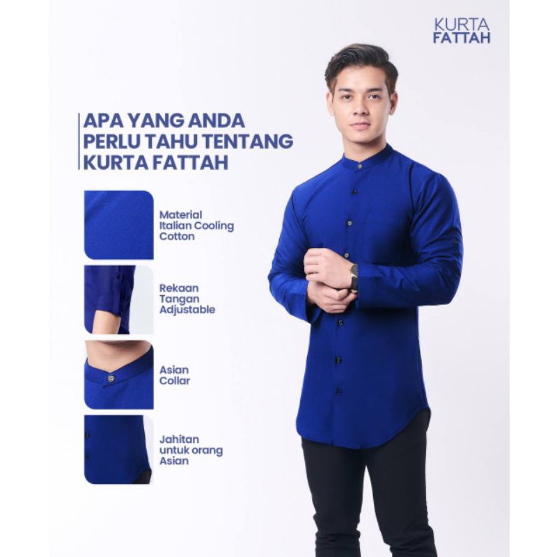 Hot Kurta Fattah Jelita Wardrobe X Fattah Amin Kurta Dewasa Kurta Slim Fit Kurta Premium Kurta 1634