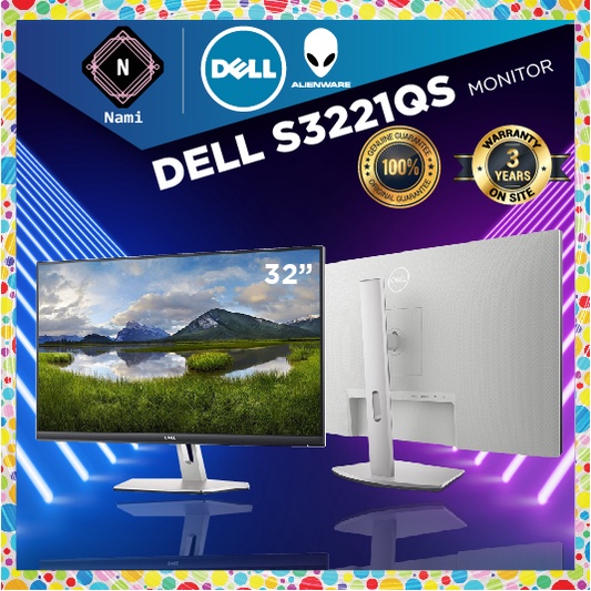 Dell S3221QS 32" Inch 4K UHD Curved LED Monitor (3840x2160) NEW