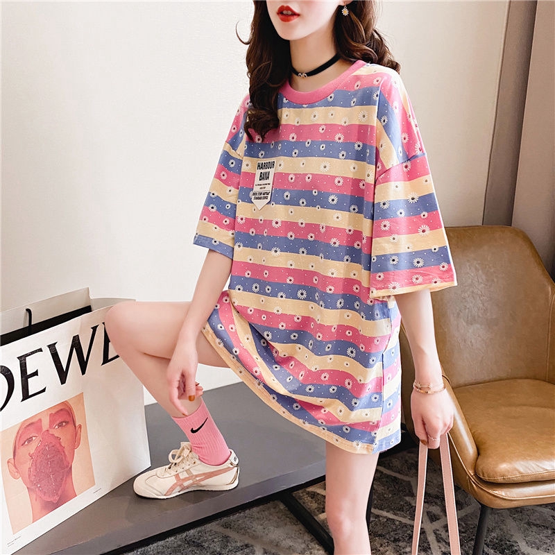 Women's Fashion Dress Print V- Neck Long Sleeve Knee-length Casual Dress  Ina Dress Plus Size