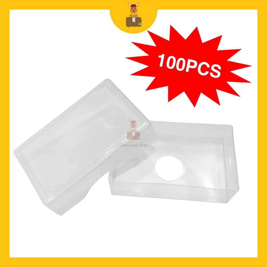 Business Name Card PVC Plastic Box with Hole Flash Card Storage Box