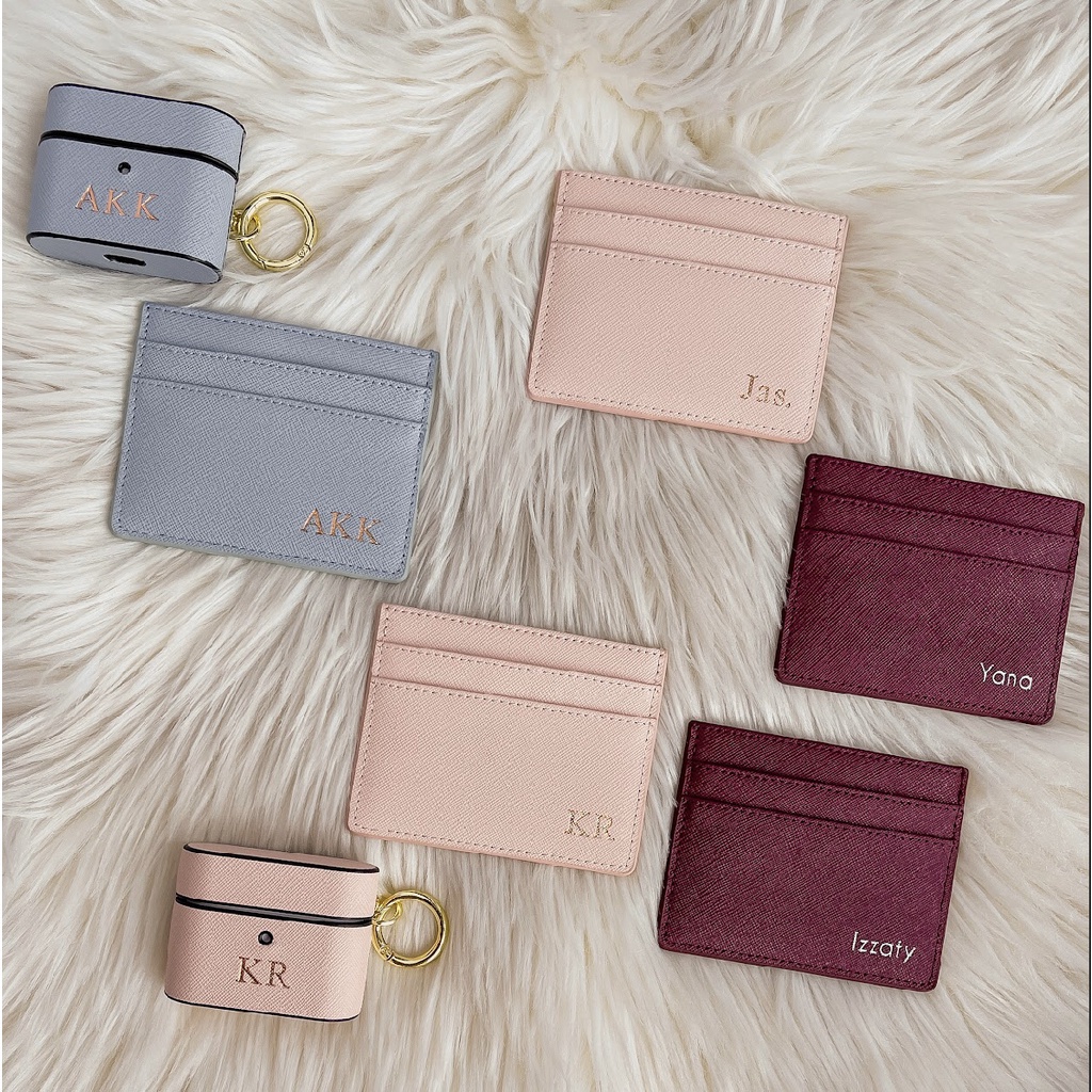 Dainty Tres Card Holder 💕 Custom personalised leather card holder 💕