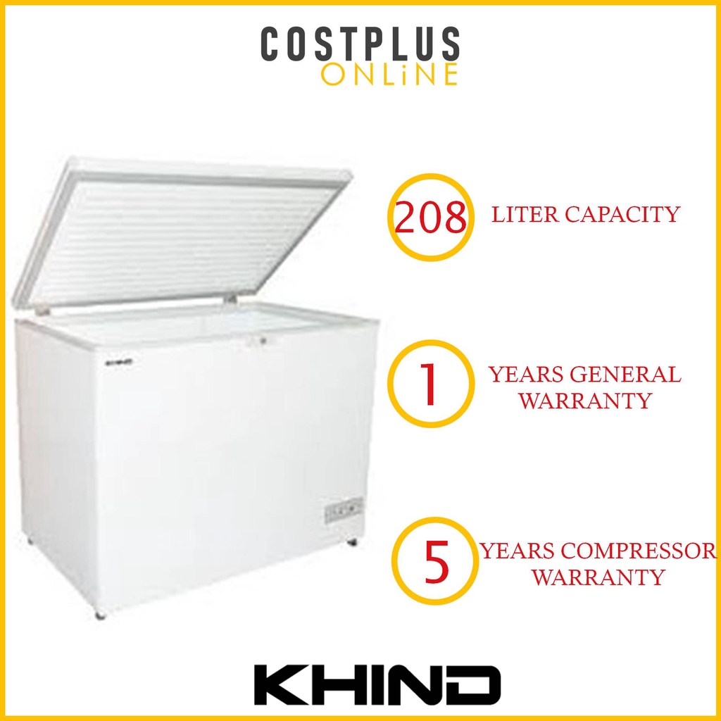 Khind Chest Freezer 208L FZ208 | Shopee Malaysia