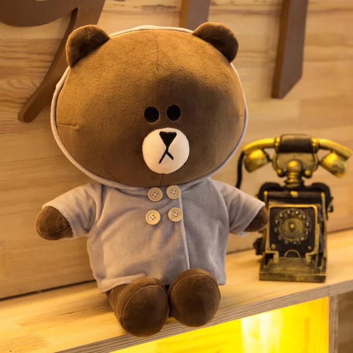 Mr Brown Bear Plush Toy Plush Doll Mascot Of Line Bear (50cm Tall)plushie  teddy bear | Shopee Malaysia