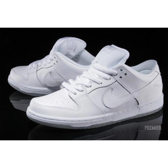 all white dunks