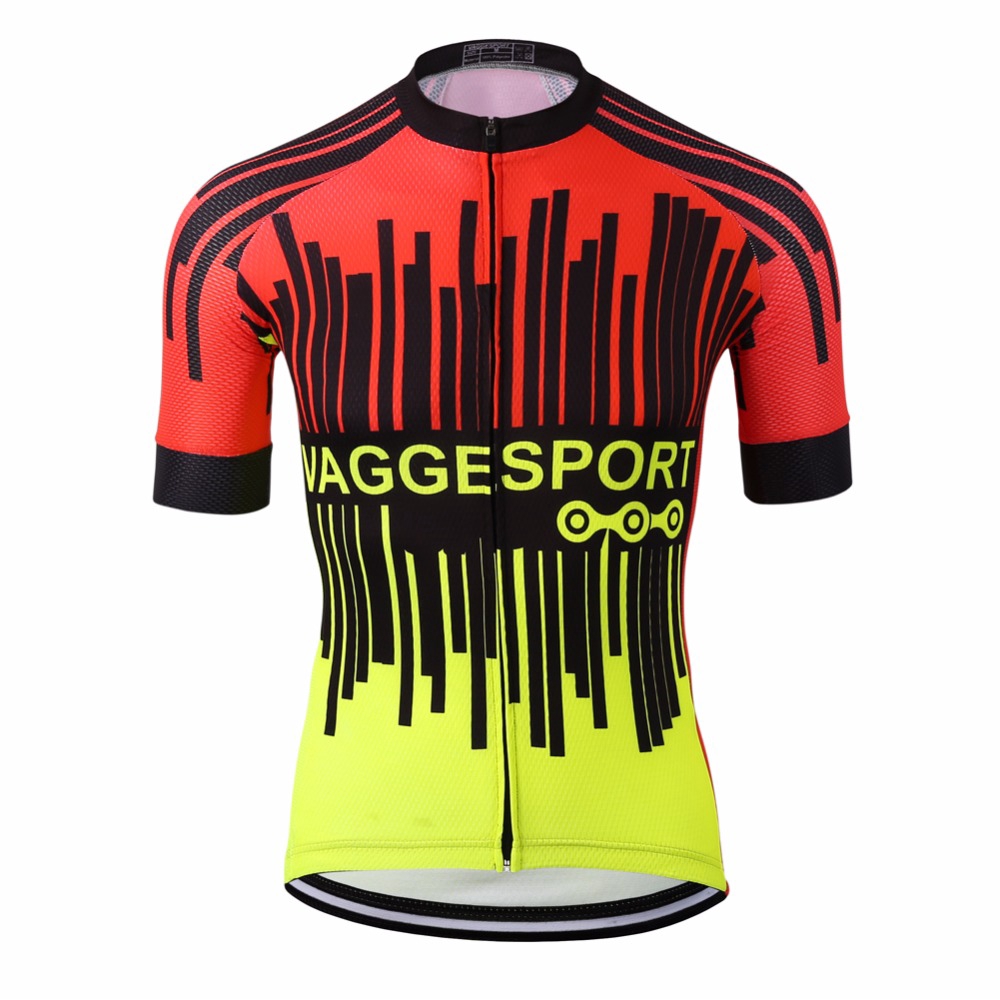 fluorescent yellow cycling jersey