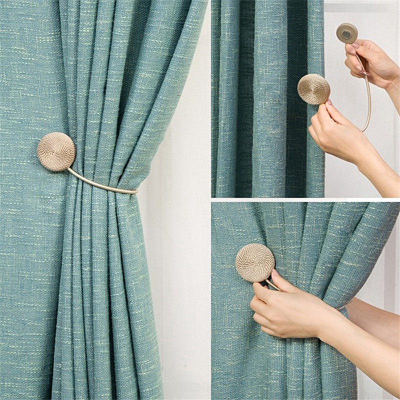 Round Curtain Tiebacks Tie Backs Holdbacks Ring Buckle Clips