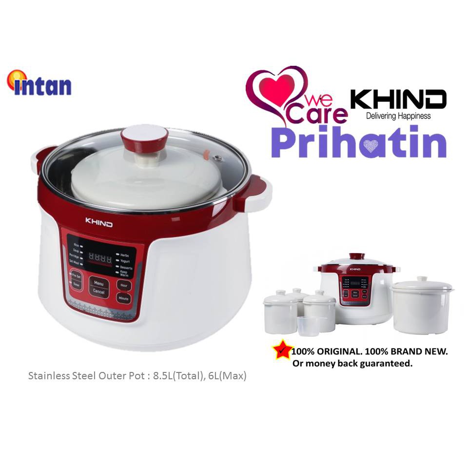 Prihatian MCO Khind Double Boiler DB32N 3.2Lits Shopee Malaysia