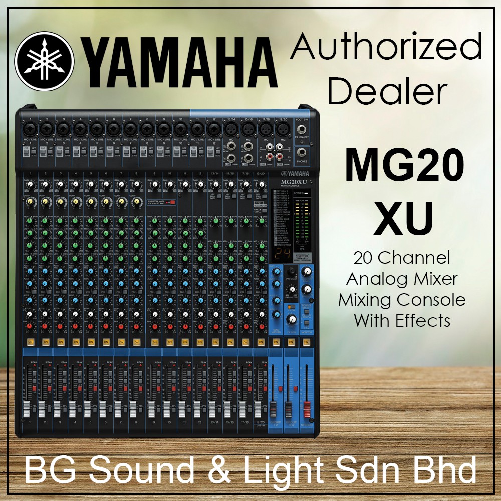 Yamaha MG20XU 20 Channel Analog Mixer Mixing Console with USB and