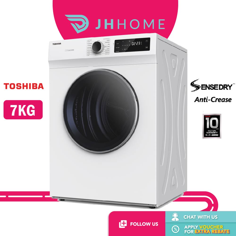 Toshiba Air-Vented Tumble Dryer (7kg) TD-H80SEM | Shopee Malaysia