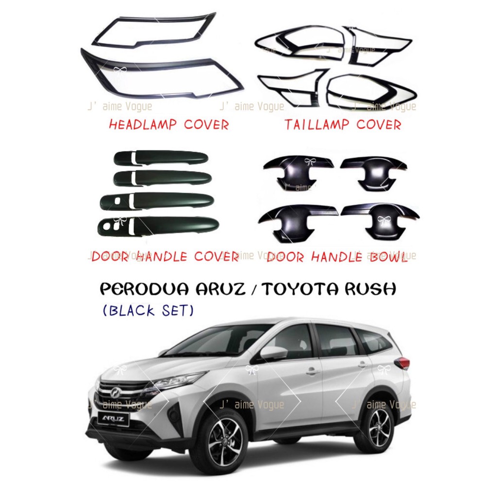 Perodua Aruz / Toyota Rush - Headlamp cover / Taillamp 