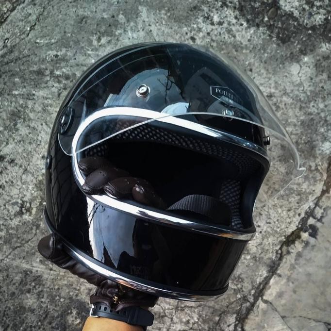 Custom Bitwell Gringo Helmet With Flat Visor | Shopee Malaysia